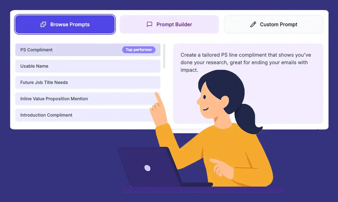 Browse high-performing personalizations to wow prospects